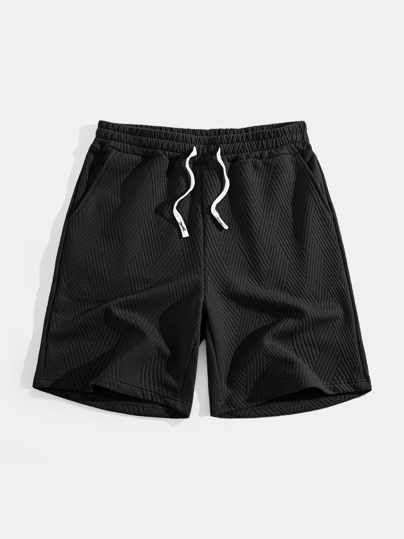 Striped Jacquard Sleeveless Hooded T-Shirt & Shorts — North Row | View 16