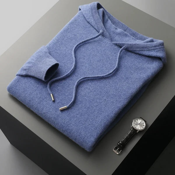 Pure Cashmere Hoodie Sweater — North Row | Detail View