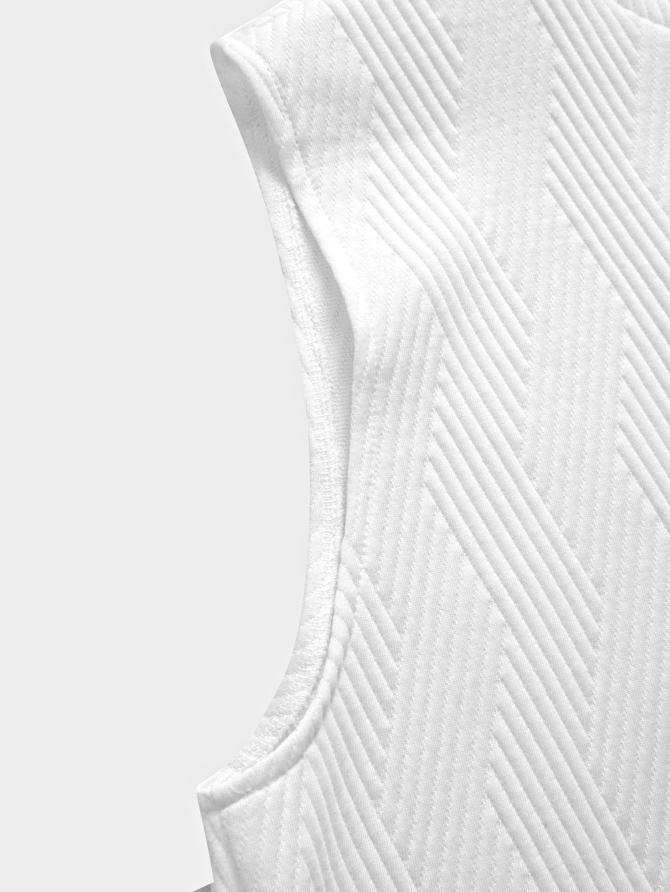 Striped Jacquard Sleeveless Hooded T-Shirt & Shorts — North Row | View 20