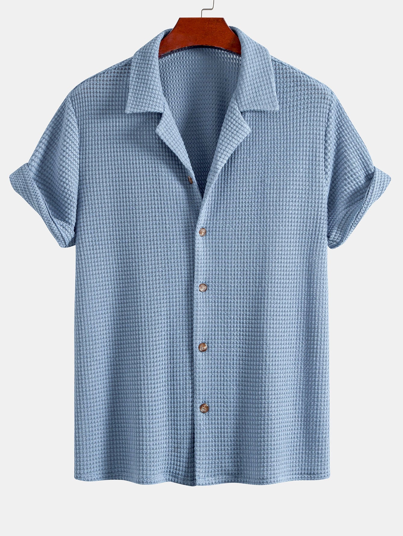 Waffle Textured Cuban Shirt & Shorts — North Row | Lifestyle