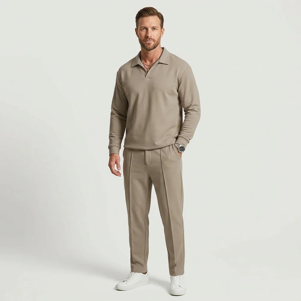 The Riviera Leisure Set — North Row | Collar Detail