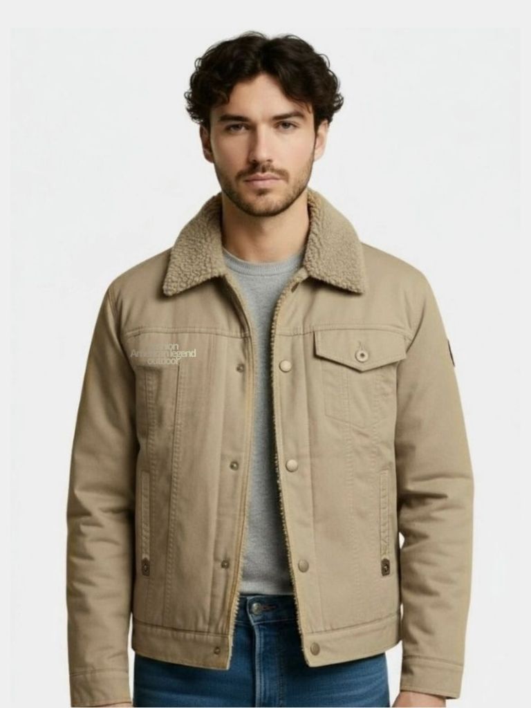 Vintage Military Aviator Jacket — North Row | Side View
