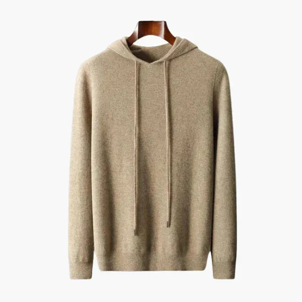 Pure Cashmere Hoodie Sweater — North Row | Front View