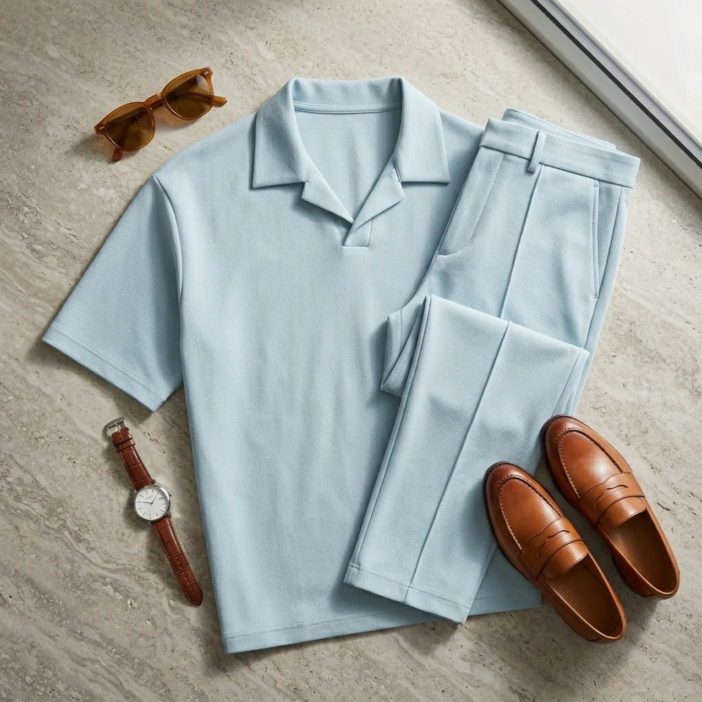 The Riviera Leisure Set — North Row | Model Wearing