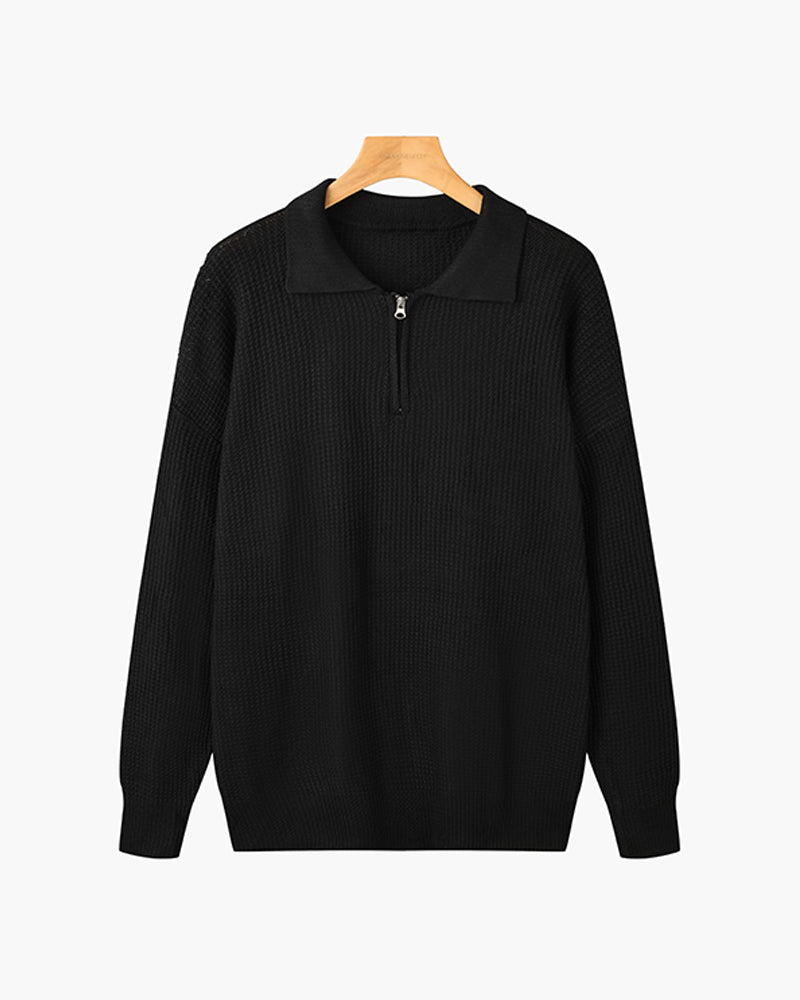 Gonjo Zipped Sweater — North Row | Full Length