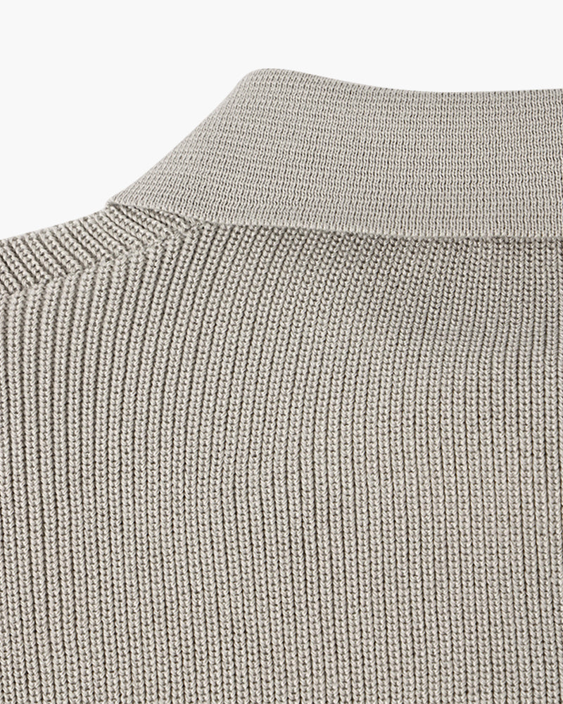 Razon Zipped Sweater — North Row | Flat Lay