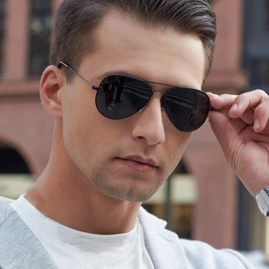 Aviator Sunglasses — North Row | Side View