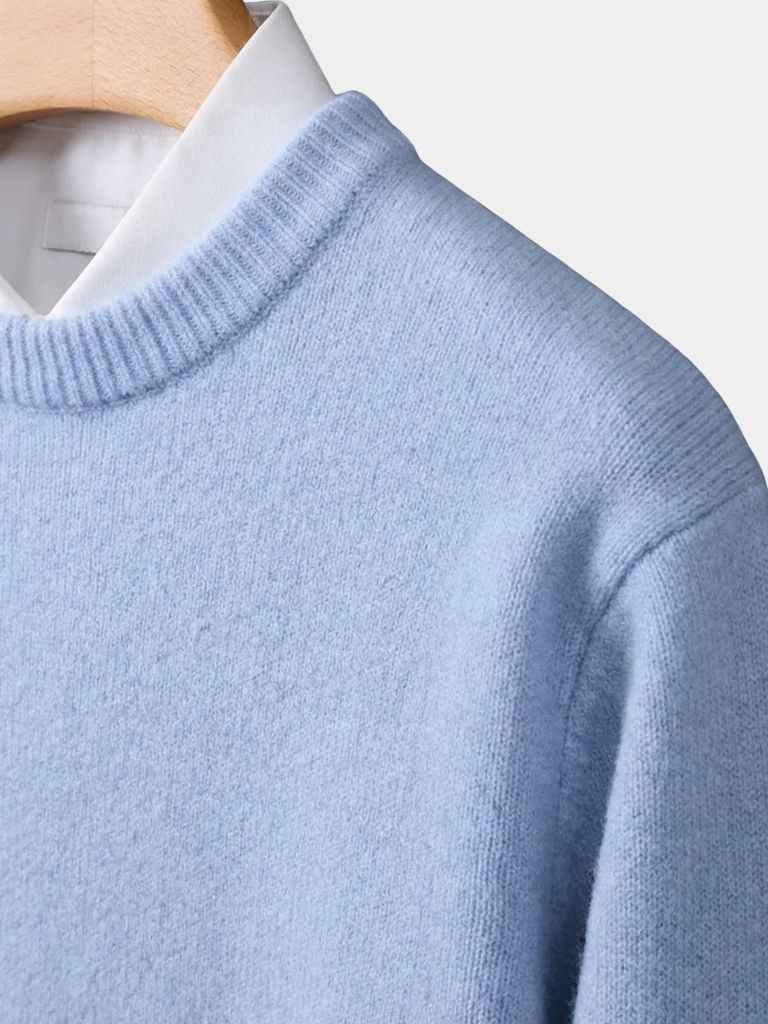 Linear Core Cotton Pullover — North Row | Detail View