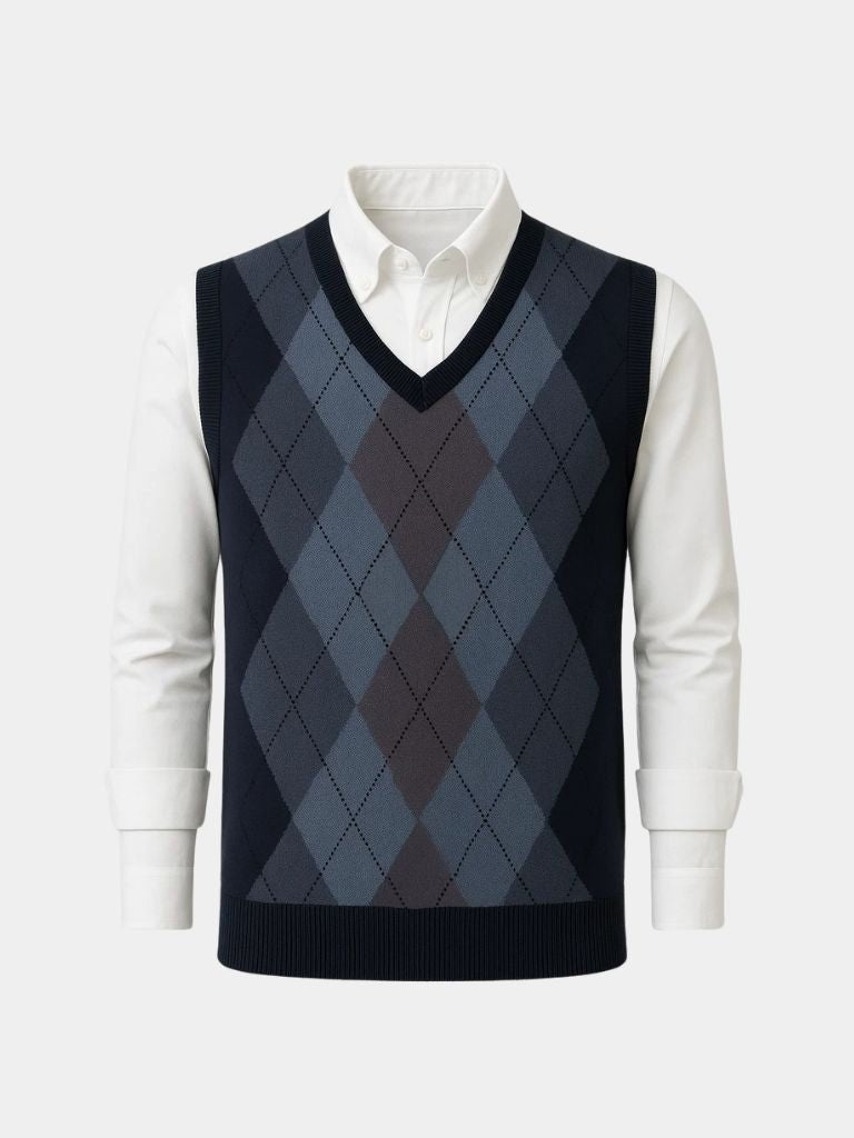 Academic Essential Knit Vest — North Row | Side View