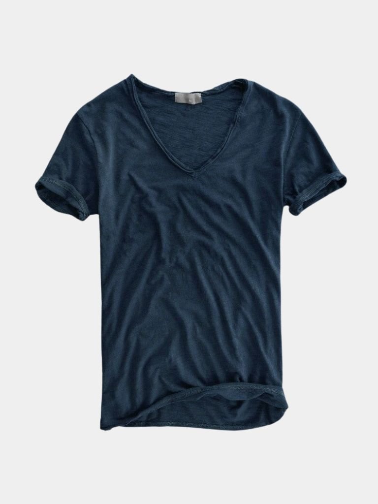 Albo Classic Linen V Neck T-Shirt — North Row | Lifestyle