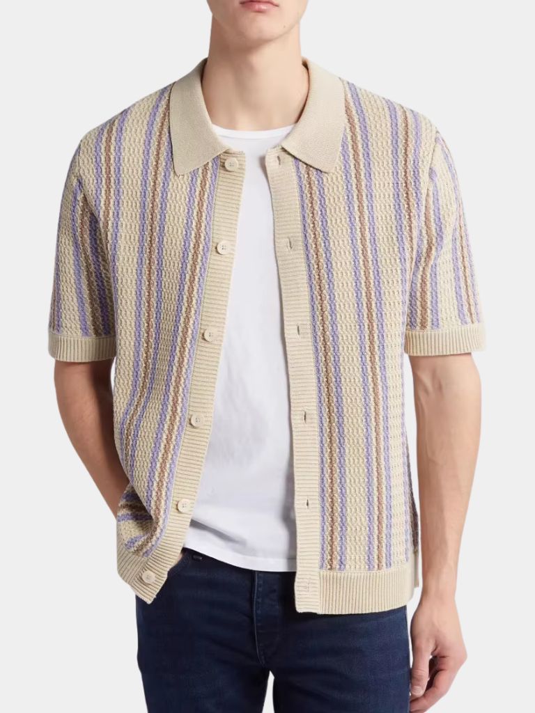 Atlantic Frame Knit Polo — North Row | Worn Look
