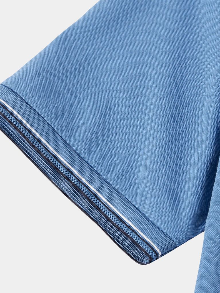 Azure Classic Polo — North Row | Flat Lay