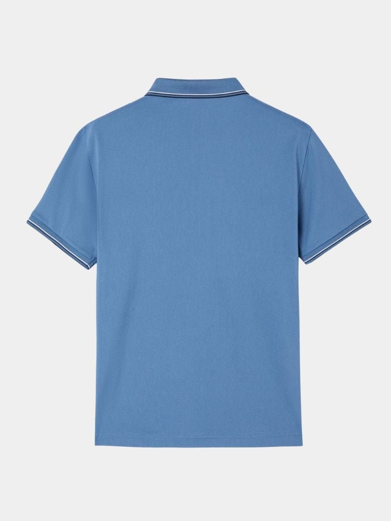 Azure Classic Polo — North Row | Model Wearing