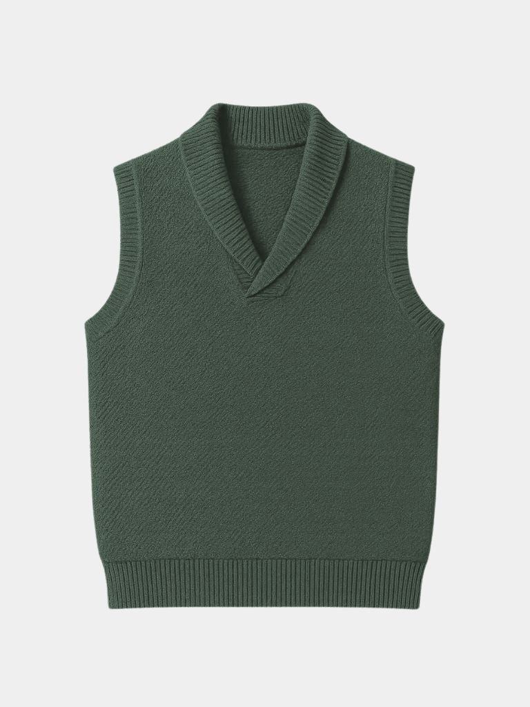 British Knit Vest Waistcoat — North Row | Side View
