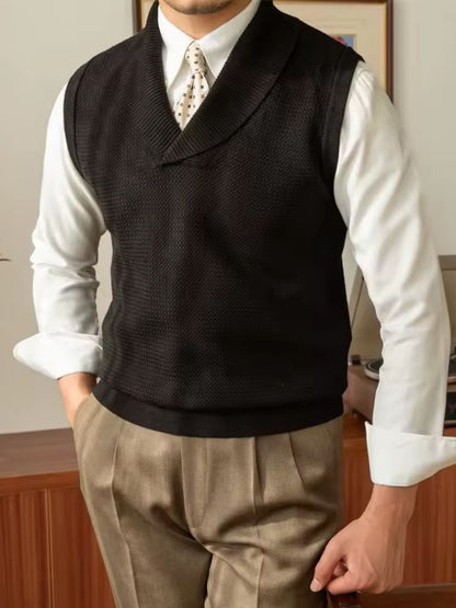 British Knit Vest Waistcoat - North Row