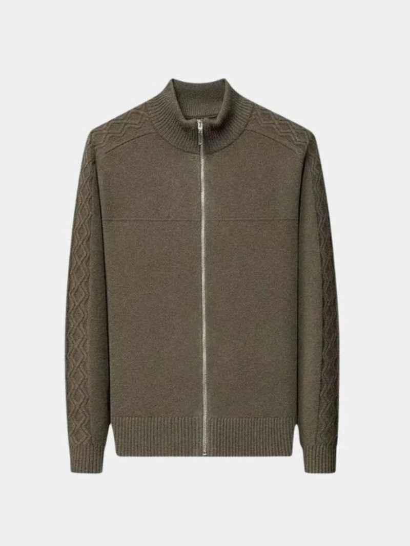 Cashmere Zip Sweater Knit Turtleneck — North Row | Front View