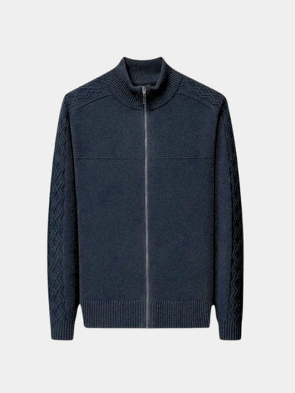 Cashmere Zip Sweater Knit Turtleneck - North Row