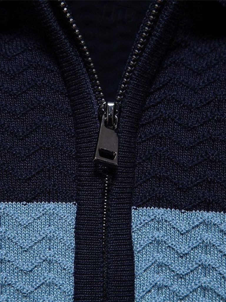 Classic Fit Quarter Zip Business Casual Short Sleeves Polo — North Row | Detail View