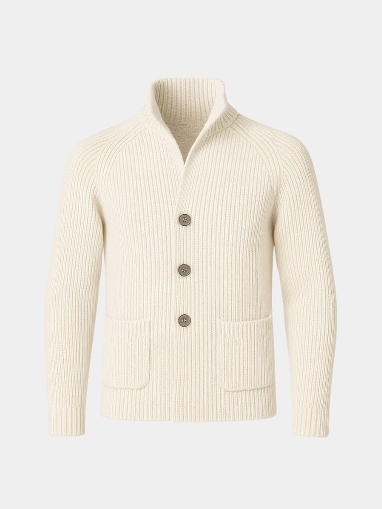 Classic Heritage Botton Knit Jacket — North Row | Flat Lay