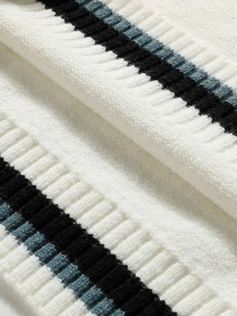 Classic V-Neck Sweater — North Row | Detail View