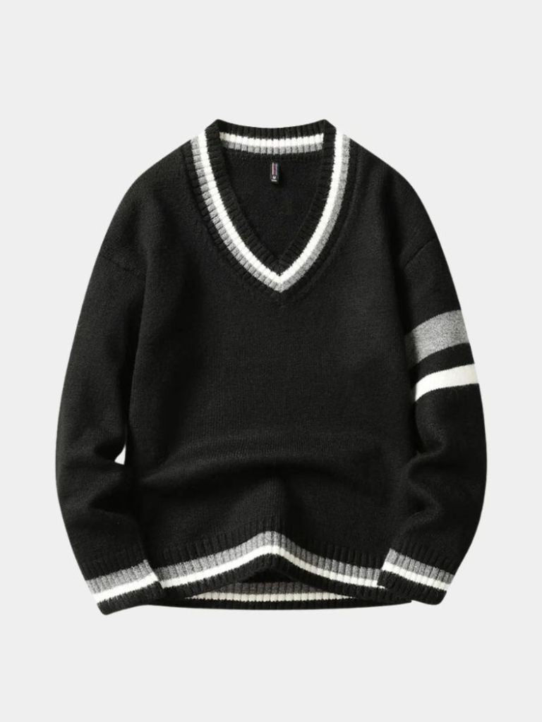Classic V-Neck Sweater — North Row | Side View