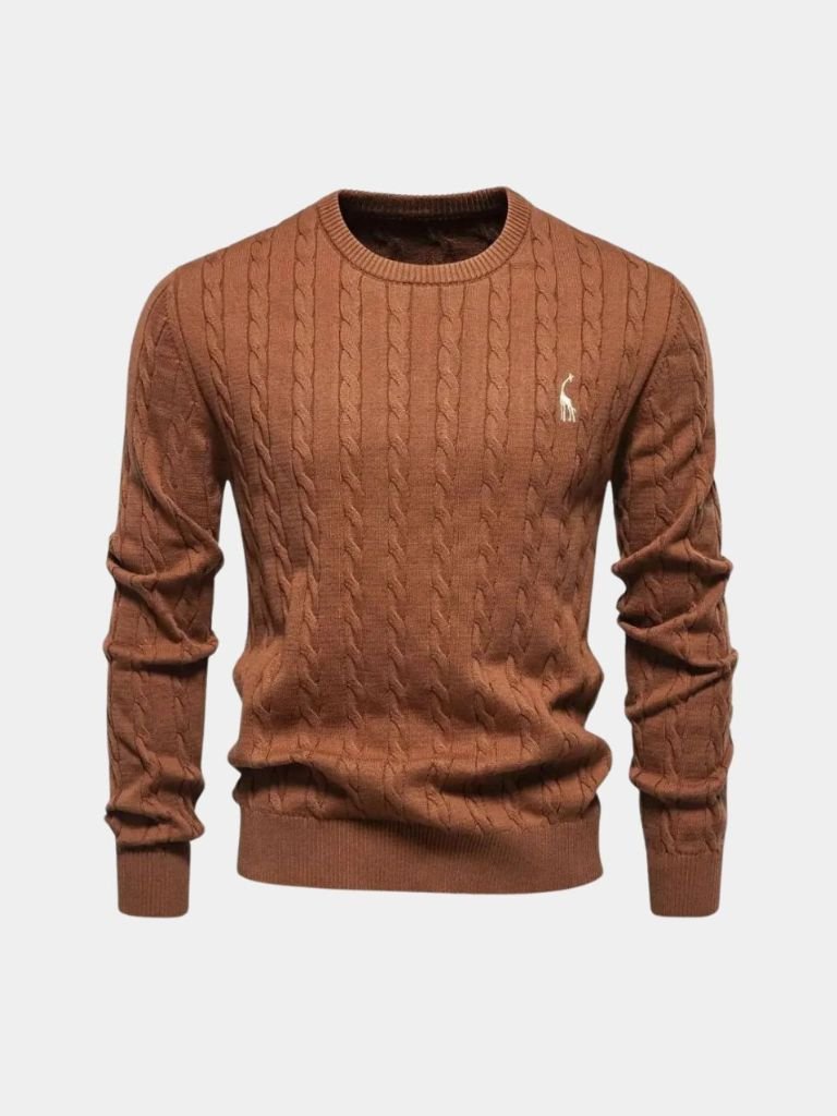 Cotton  Crew Neck Pullover Sweater — North Row | View 17