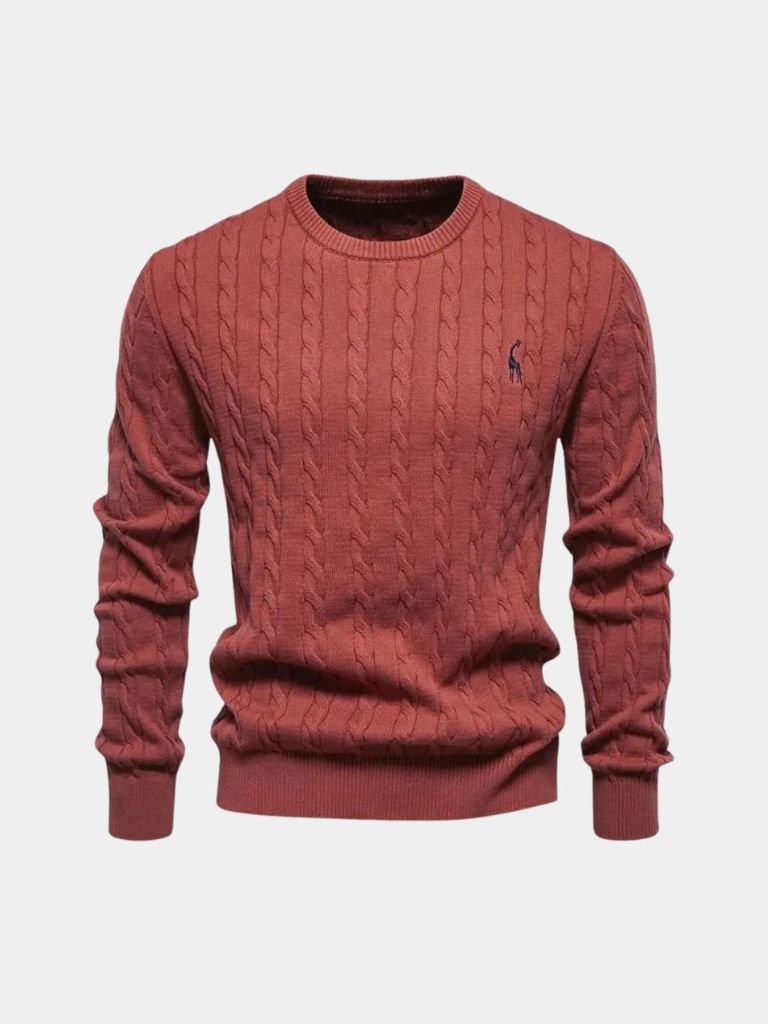 Cotton  Crew Neck Pullover Sweater — North Row | View 14