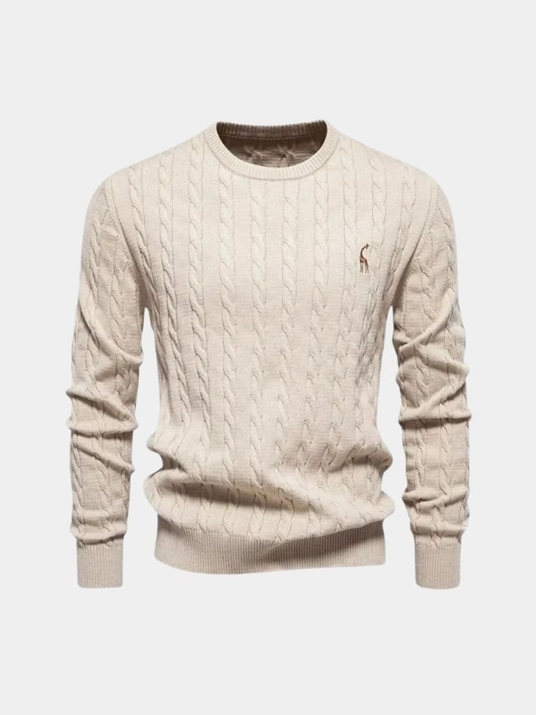 Cotton  Crew Neck Pullover Sweater — North Row | View 16