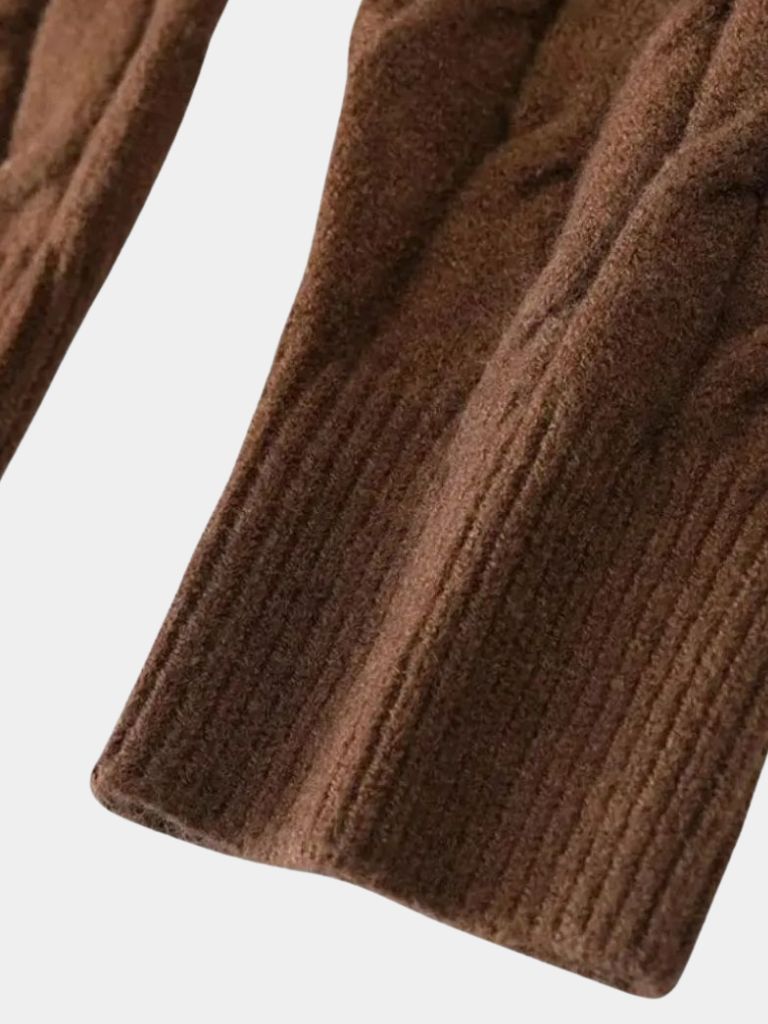 Cozy Classic Cardigan — North Row | Close-Up