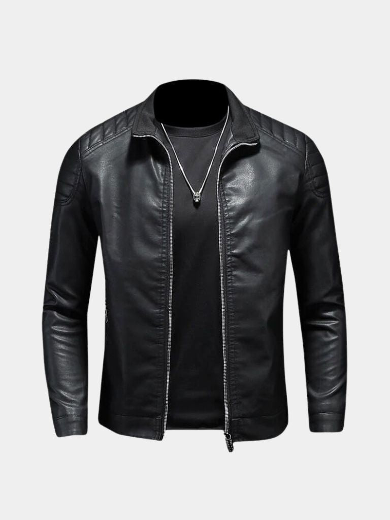 Crusader Leather Jacket — North Row | Front View
