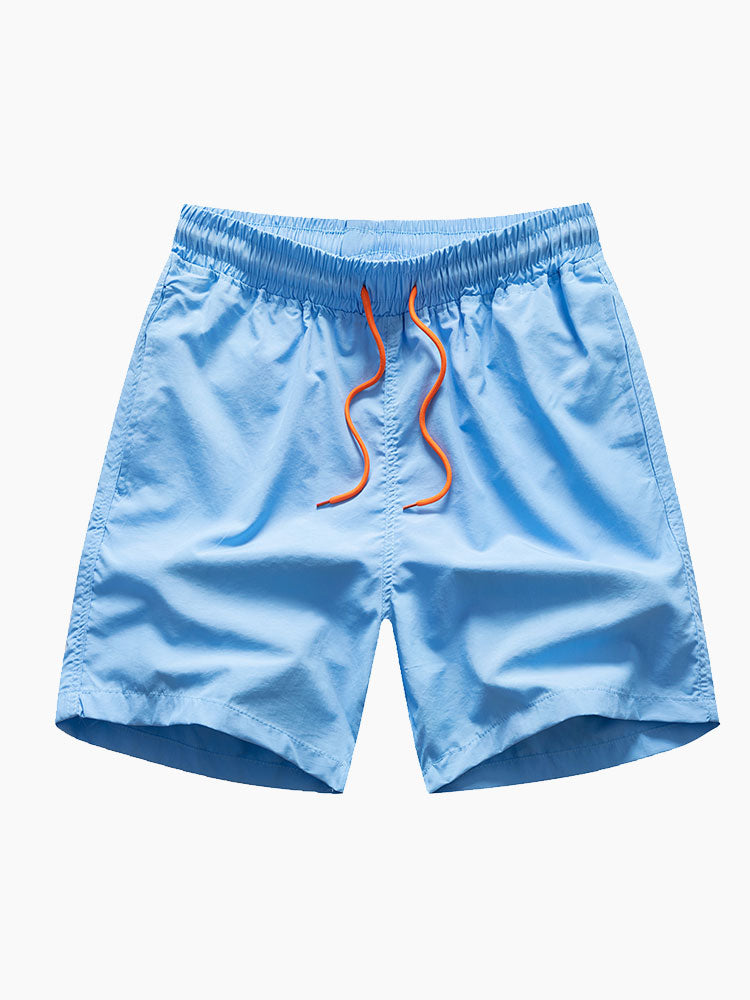 Regular Fit Palm Trees Silhouette Print Cotton T-Shirt & Swim Shorts — North Row | View 15