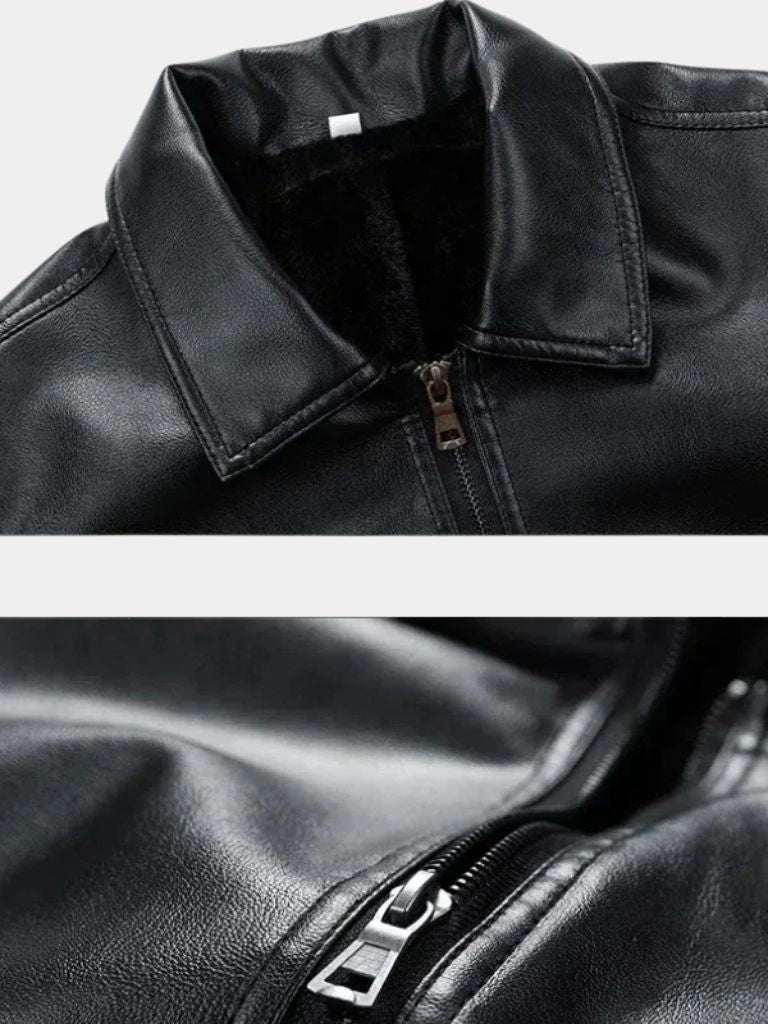 Denver Leather Jacket — North Row | Detail View