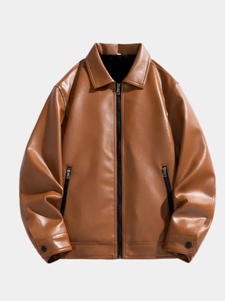 Denver Leather Jacket — North Row | Worn Look