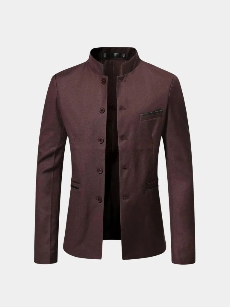 Elegant Collar Jacket — North Row | Front View