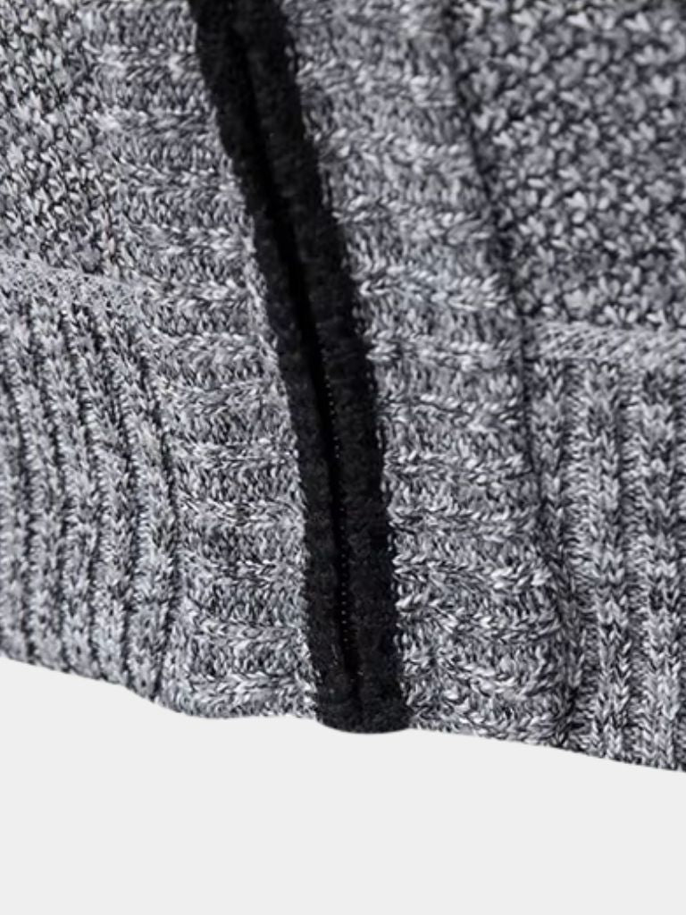 Elegant Full-Zip Sweater Vest — North Row | Close-Up