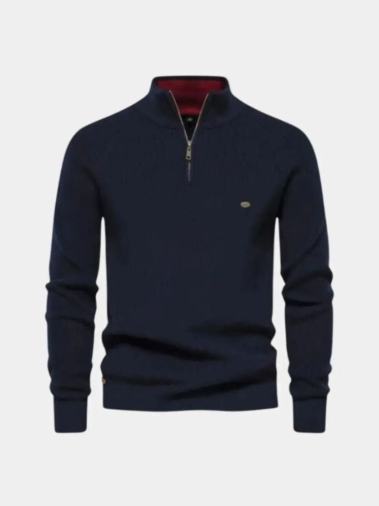 Elegant Quarter Zip Sweater — North Row | Worn Look