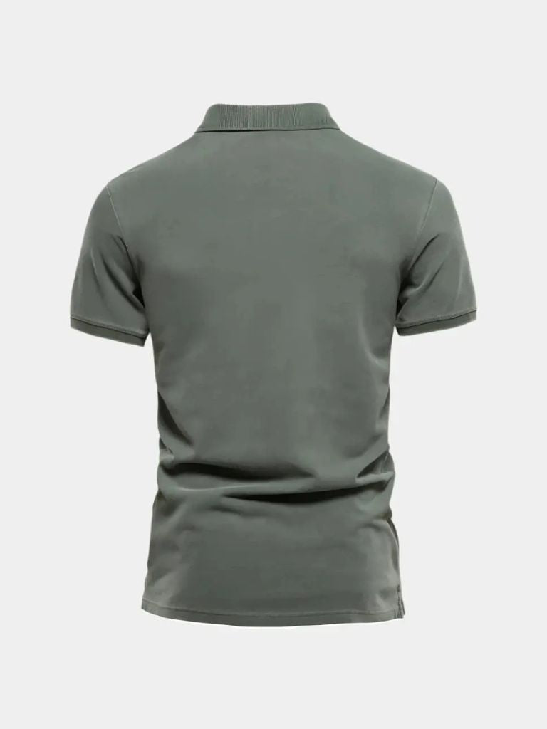 Essential Cotton Polo Shirt — North Row | Close-Up