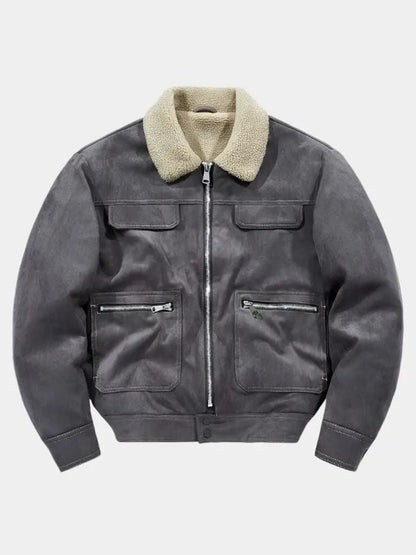 Essential Fleece Suede Jacket - North Row