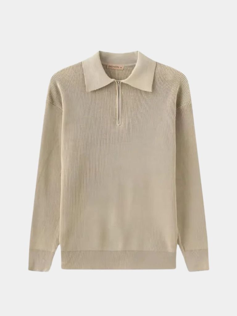 Essential Half Zip Sweater — North Row | Side View