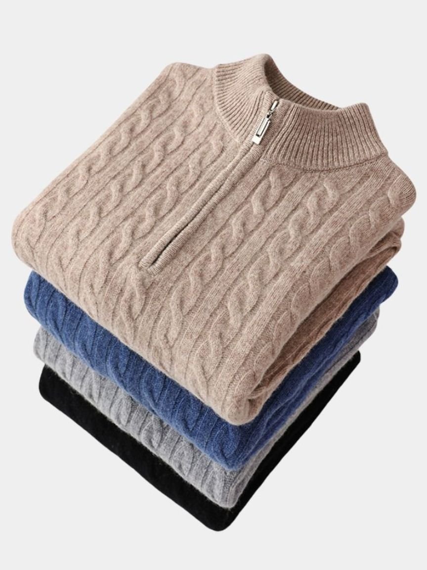 Essential Half Zip Curve Sweater — North Row | Lifestyle