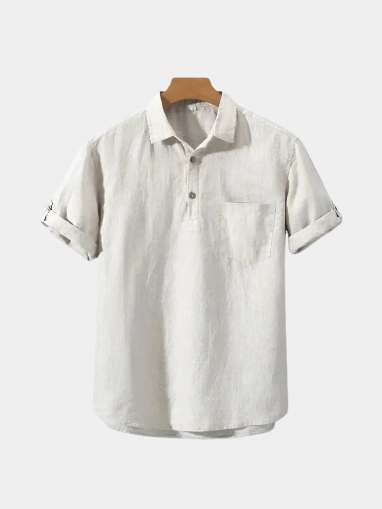 Essential Linen Shirt — North Row | Side View