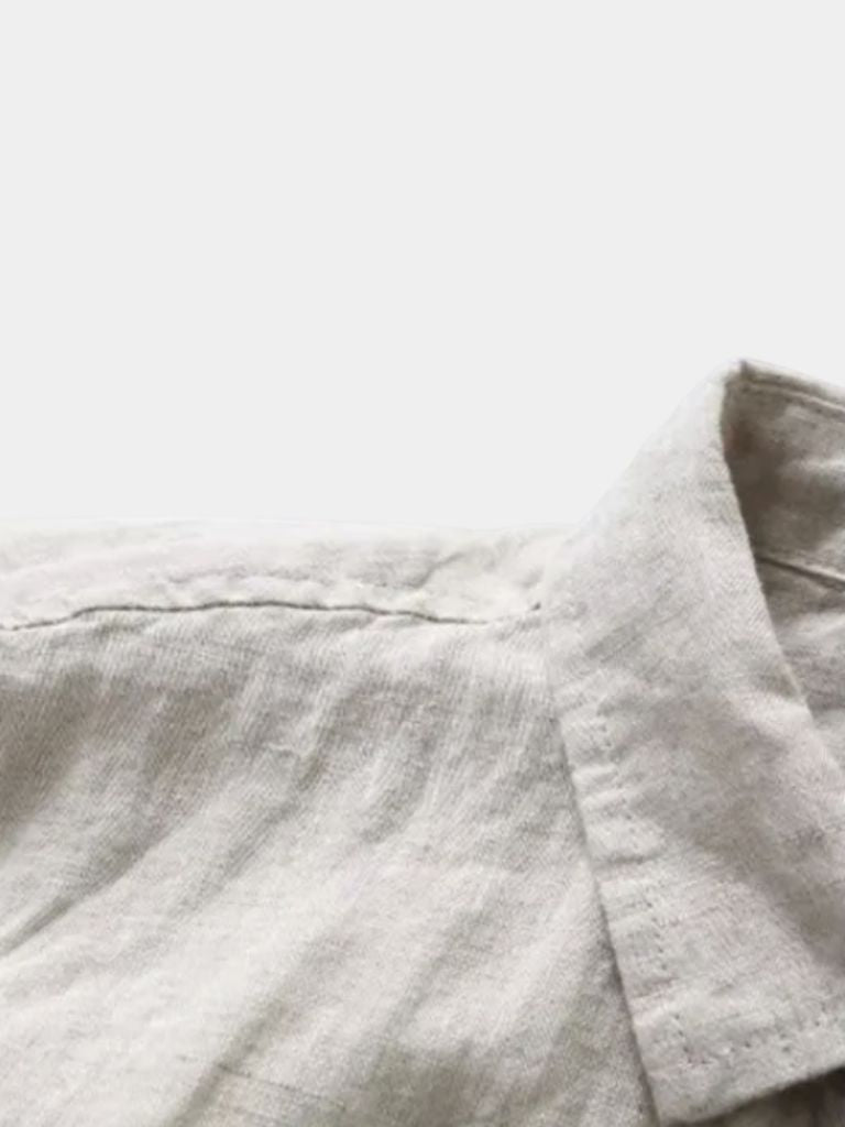 Essential Linen Shirt — North Row | Close-Up