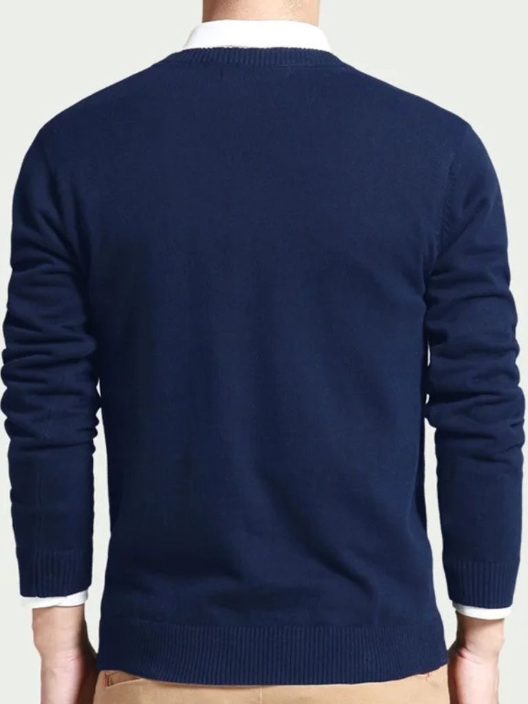 Premium Essential Pullover — North Row | Close-Up
