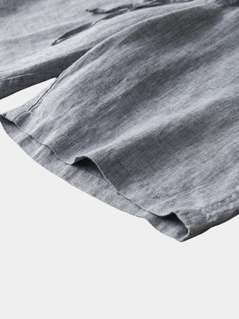 Gris Mariner Linen Shorts — North Row | Lifestyle