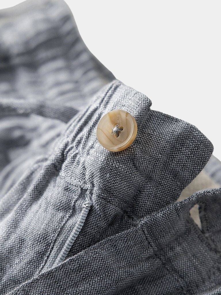 Gris Mariner Linen Shorts — North Row | Flat Lay