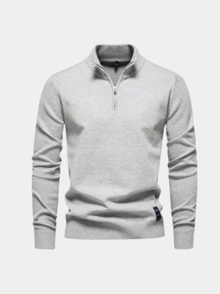 Half Zip Knitwear Pullover Sweater — North Row | Side View