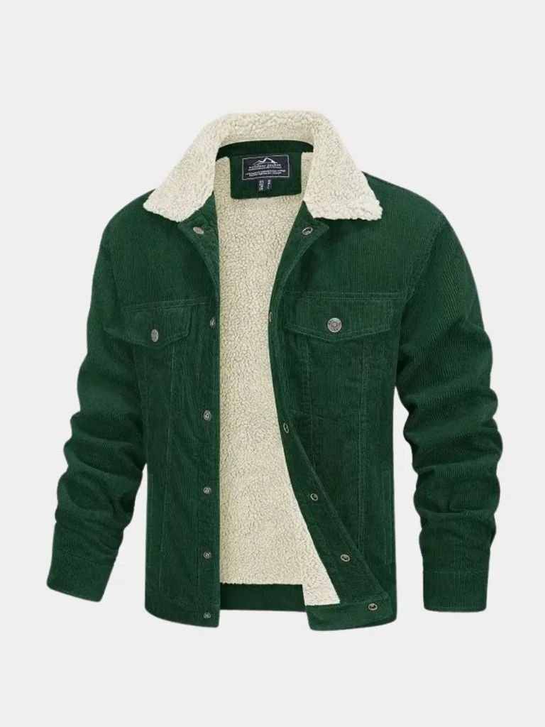 Heritage Corduroy Sherpa Jacket — North Row | Front View