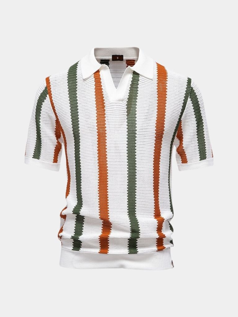 Heritage Knit Resort Polo — North Row | Side View
