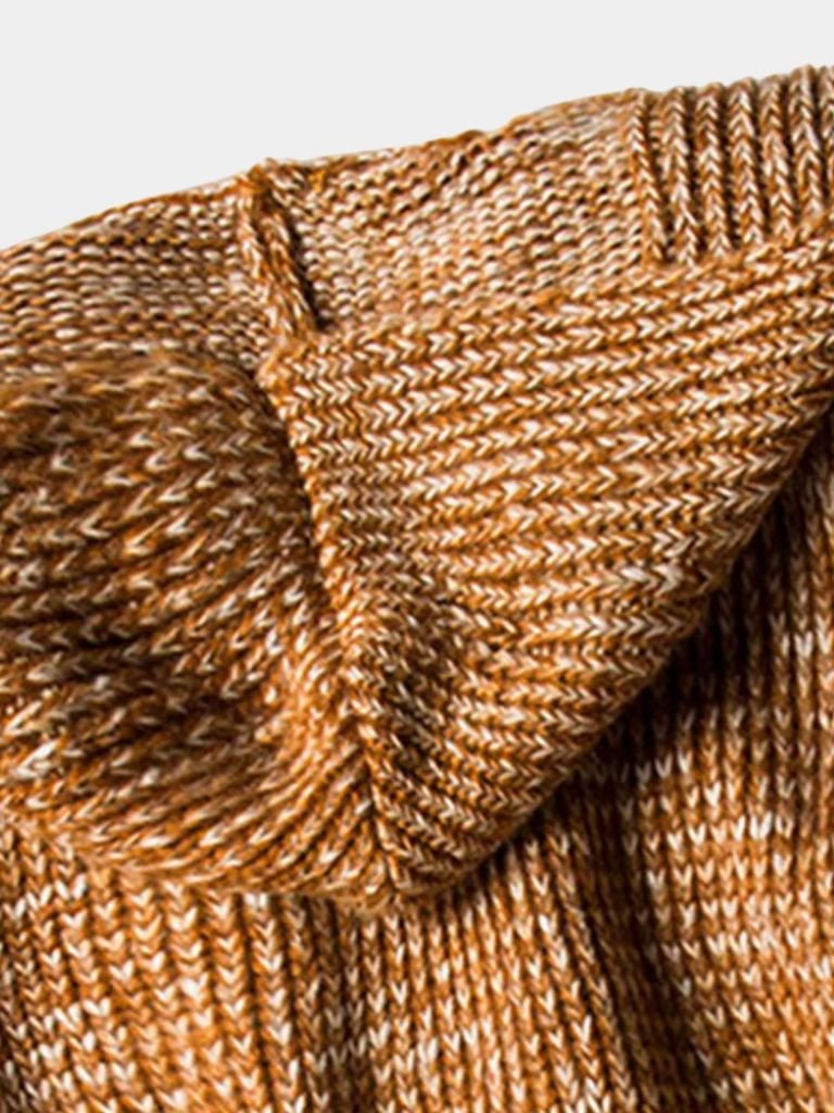 Himalaya Knit Hooded Jacket — North Row | Close-Up