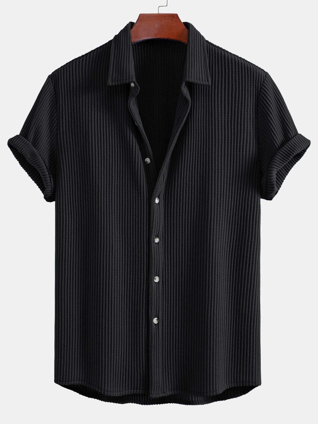 Waffle Button Up Shirt — North Row | Worn Look